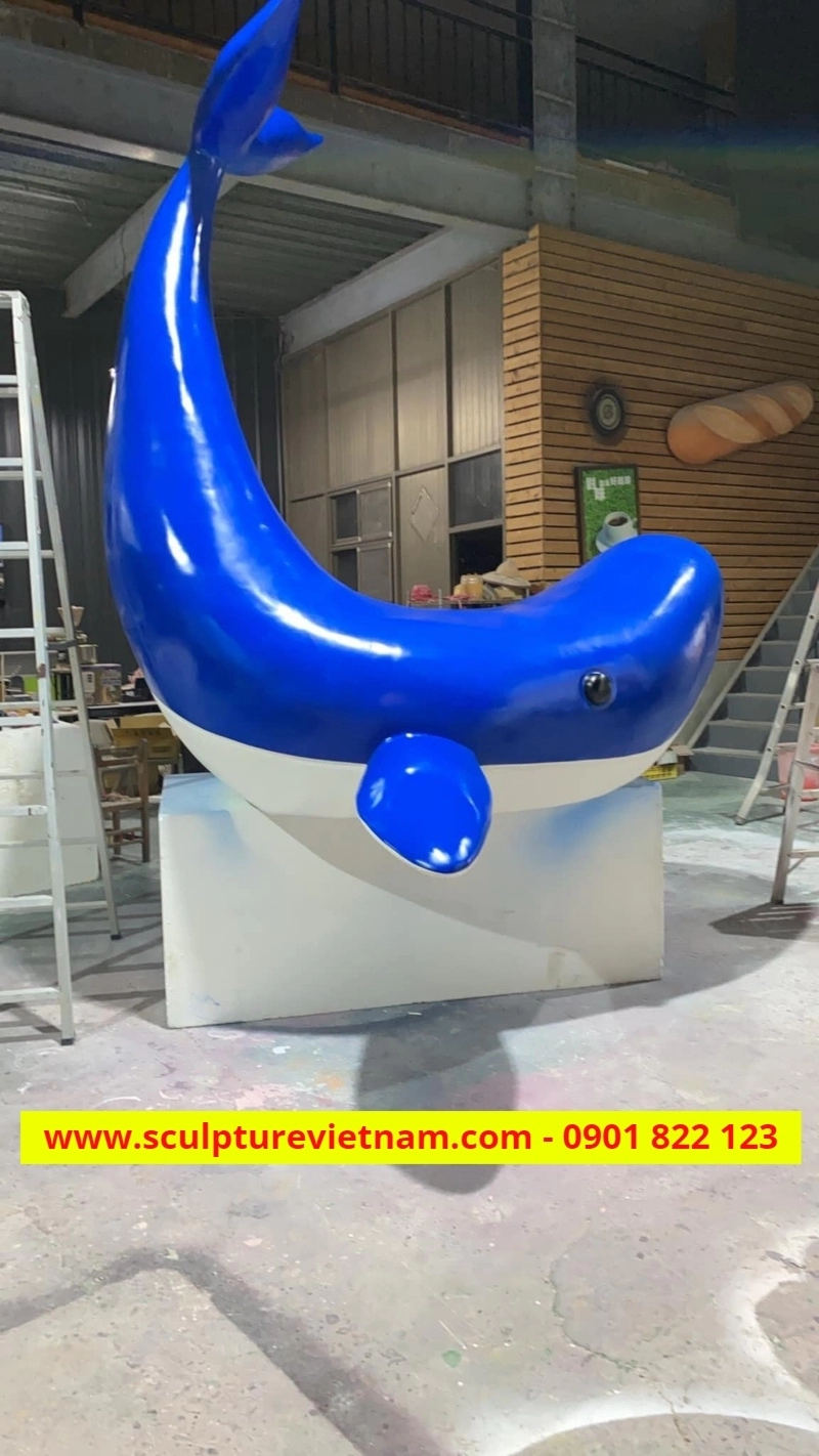 xuong cung cap mo hinh trang tri bang xop theo yeu cau 2492 - Nhận gia công điêu khắc tượng cá voi trang trí bằng xốp mút giá rẻ số 1